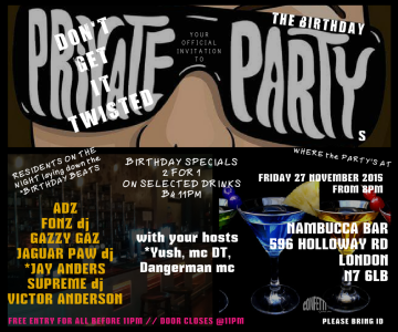 Don’t Get it Twisted – the private party